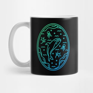 Underwater Lines Mug